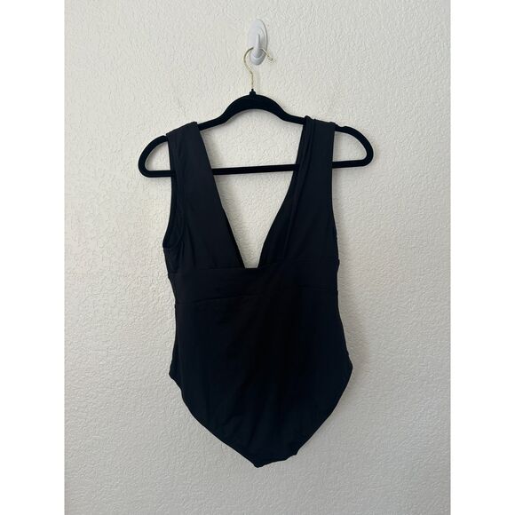 Andie The Mykonos One Piece Swimsuit Flat Back Black Size Medium - Picture 7 of 10